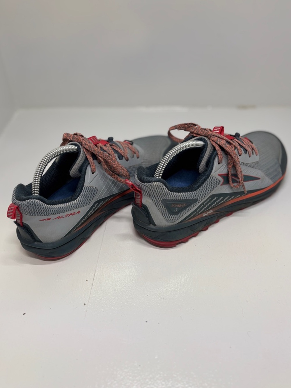 Altra Lone Peak Trail Running Shoes Women’s 9.5 Gray Orange Zero Drop Hiking Com - Picture 6 of 13